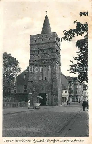 AK / Ansichtskarte Brandenburg_Havel Rathenower Torturm Kupfertiefdruck Brandenburg Havel
