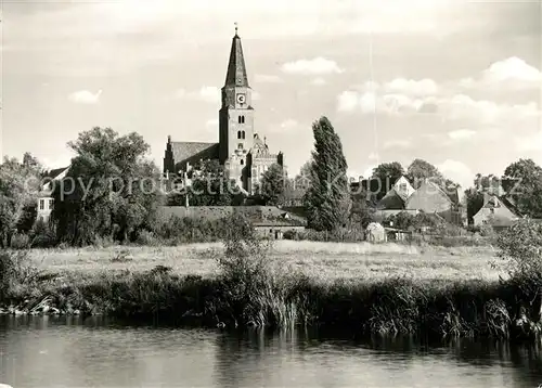 AK / Ansichtskarte Brandenburg_Havel Blick zur Kirche Brandenburg Havel