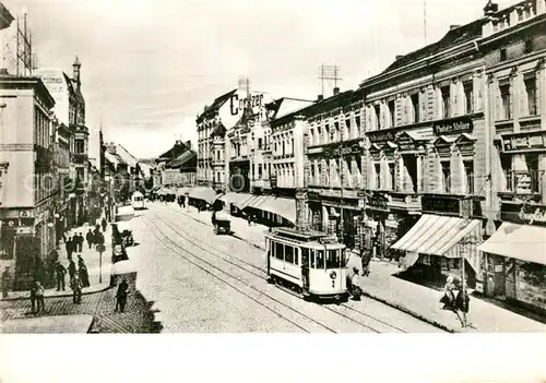 AK / Ansichtskarte Strassenbahn Serie 80 Jahre Strassenbahn Brandenburg Nr 9 Hauptstrasse um 1912 