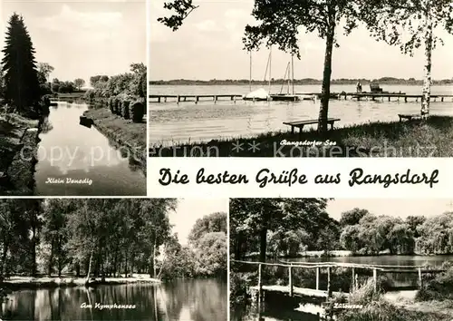 AK / Ansichtskarte Rangsdorf Klein Venedig Uferpartie am Rangsdorfer See Nymphensee Zuelowsee Rangsdorf