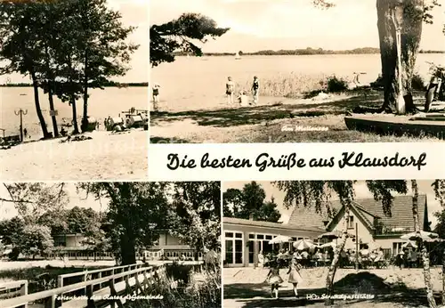 AK / Ansichtskarte Klausdorf_Mellensee Badestrand Ferienheim HO Strandgaststaette Klausdorf_Mellensee