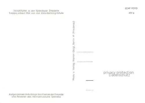 AK / Ansichtskarte Spandau Juliusturm Spandauer Zitadelle Spandau