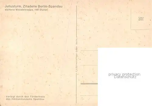 AK / Ansichtskarte Spandau Juliusturm Spandauer Zitadelle Spandau