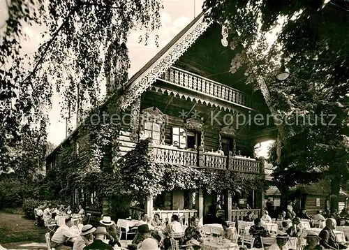 AK / Ansichtskarte Nikolskoe_Berlin Gaststaette Blockhaus Gartenterrasse Nikolskoe Berlin