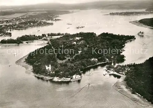 AK / Ansichtskarte Nikolskoe_Berlin Pfaueninsel Wannsee Fliegeraufnahme Nikolskoe Berlin
