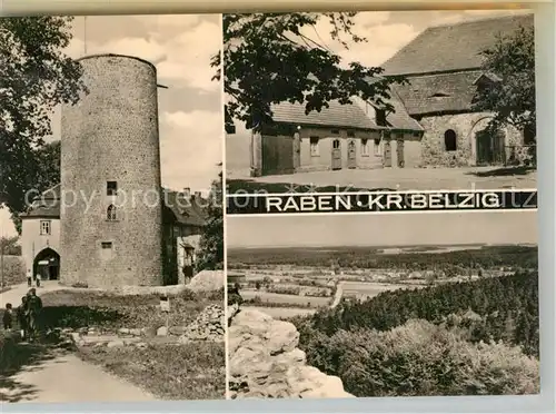 AK / Ansichtskarte Raben_Brandenburg Burg Rabenstein DJH Jugendherberge Landschaftspanorama Raben Brandenburg
