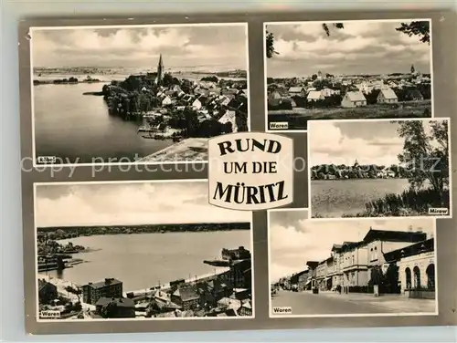 AK / Ansichtskarte Waren_Mueritz Roebel und Mirow an der Mueritz Mecklenburgische Seenplatte Waren Mueritz
