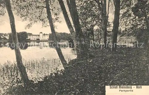 AK / Ansichtskarte Rheinsberg Schloss Park Partie am Grienericksee Rheinsberg