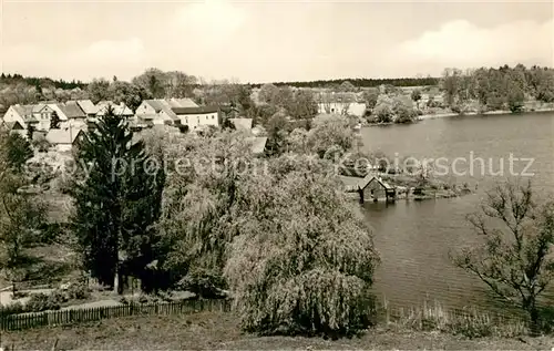 AK / Ansichtskarte Flecken_Zechlin Panorama Schwarzer See Handabzug Flecken_Zechlin