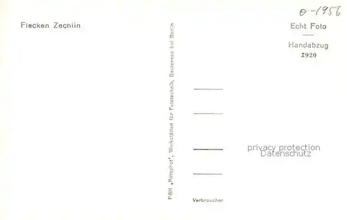 AK / Ansichtskarte Flecken_Zechlin Panorama Schwarzer See Handabzug Flecken_Zechlin