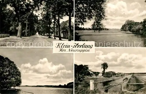 AK / Ansichtskarte Kleinzerlang Ortsmotiv Kleiner Paelitzsee Kanal Kleinzerlang