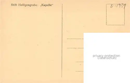 AK / Ansichtskarte Heiligengrabe Stift Abtei Kapelle Heiligengrabe
