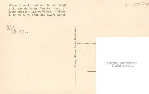 AK / Ansichtskarte Stavenhagen Fritz Reuter Denkmal mit Geburtshaus Stavenhagen