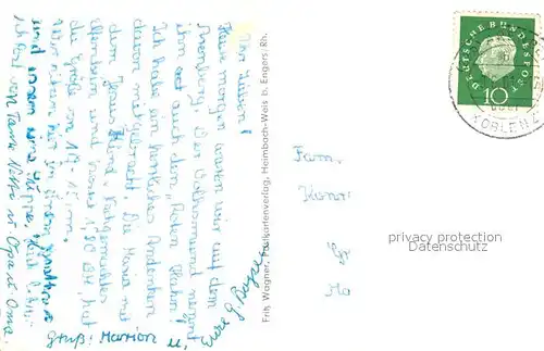 AK / Ansichtskarte Arenberg_Koblenz Roter Hahn Josefskpelle Haus Nazareth Lourdesgrotte Arenberg_Koblenz