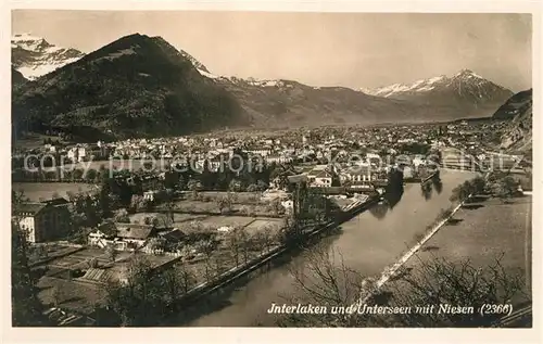 AK / Ansichtskarte Interlaken_BE Unterseen Niesen Interlaken_BE