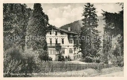 AK / Ansichtskarte Wernigerode_Harz Muettererholungsheim Wernigerode Harz