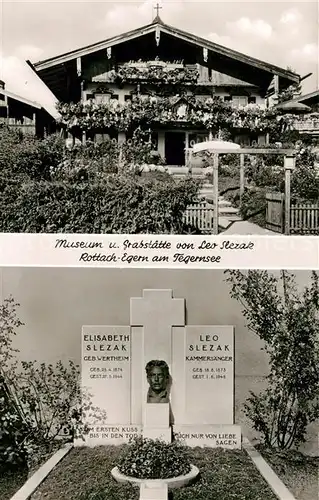 AK / Ansichtskarte Rottach Egern Museum Grabstaette Leo Slezak Rottach Egern