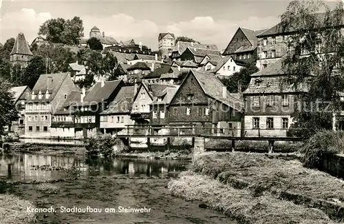 AK / Ansichtskarte Kronach_Oberfranken Stadtaufbau Steinwehr Kronach Oberfranken