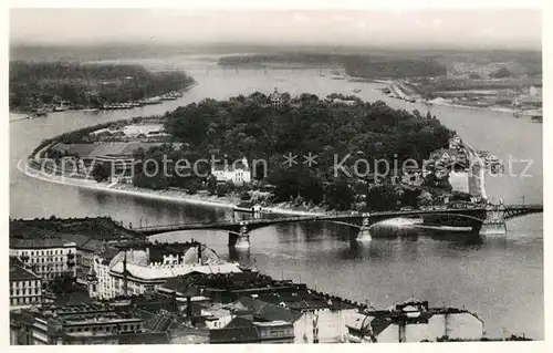 AK / Ansichtskarte Budapest Panorama Margaretheninsel Budapest