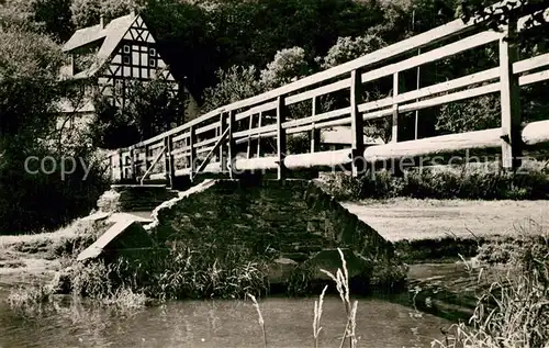 AK / Ansichtskarte Karlsheim Haus Bruecke Karlsheim