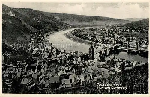 AK / Ansichtskarte Berncastel_Bernkastel Kues Blick vom Doktorberg Berncastel