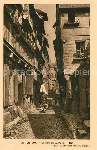 AK / Ansichtskarte Lisieux La Rue de la Paix Lisieux