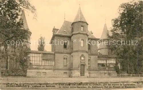 AK / Ansichtskarte Donchery Schloss Bellevue Donchery