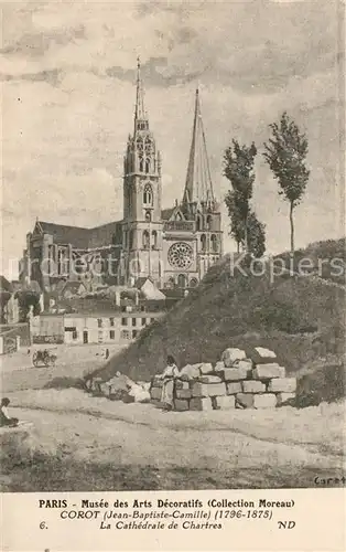 AK / Ansichtskarte Paris Musee des Arts Decoratifs Cathedrale de Chartres Paris