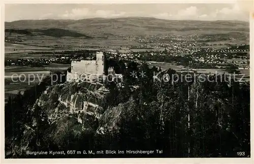 AK / Ansichtskarte Kynast Burgruine Hirschberger Tal 