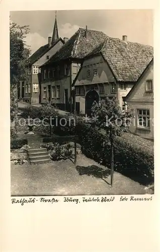 AK / Ansichtskarte Iburg_Teutoburger_Wald Rathaus Strasse Iburg_Teutoburger_Wald