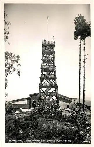 AK / Ansichtskarte Woerthersee Aussichtsturm Pyramidenkogel Woerthersee
