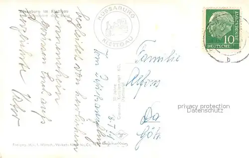 AK / Ansichtskarte Kuessaberg Fliegeraufnahme Burgruine Kuessaberg