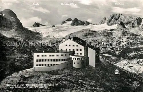 AK / Ansichtskarte Berghaus_Krippenstein Bergstation Dachstein Seilbahn Berghaus_Krippenstein