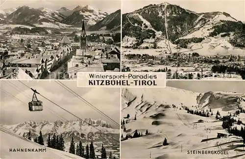 AK / Ansichtskarte Kitzbuehel_Tirol Hahnenkamm Steinbergkogel Winterlandschaften Kitzbuehel Tirol