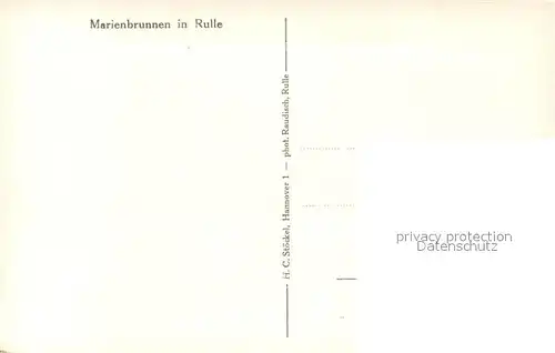 AK / Ansichtskarte Rulle Marienbrunnen Kirche Rulle