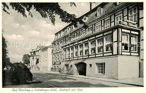 AK / Ansichtskarte Bad_Meinberg Kuchotel zur Rose Bad_Meinberg