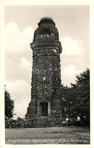 AK / Ansichtskarte Porta_Westfalica Bismarckdenkmal Jakobsberge Porta_Westfalica