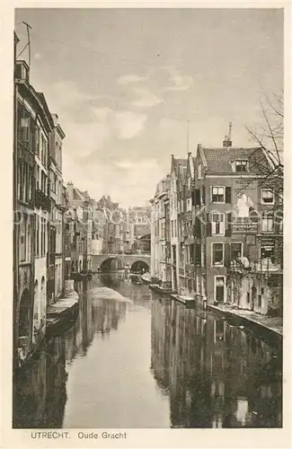 AK / Ansichtskarte Utrecht Oude Gracht Utrecht