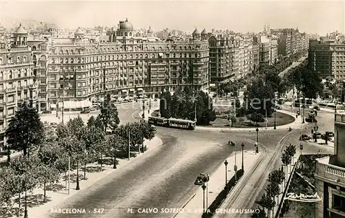 AK / Ansichtskarte Barcelona_Cataluna Plaza Calvo Sotelo Barcelona Cataluna