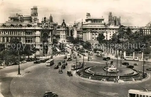 AK / Ansichtskarte Madrid_Spain Calle de Alcala desde Cibeles Madrid Spain