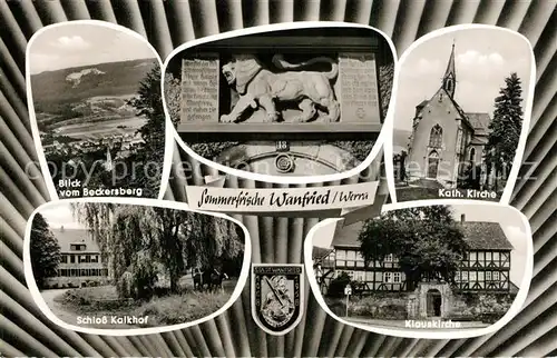 AK / Ansichtskarte Wanfried Schloss Kalkhof Katholische Kirche Klauskirche Wanfried