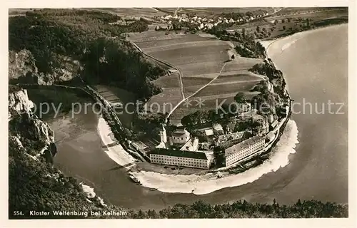 AK / Ansichtskarte Kloster_Weltenburg Fliegeraufnahme Kloster_Weltenburg