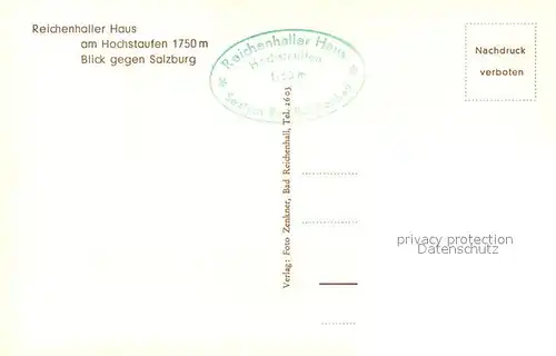 AK / Ansichtskarte Reichenhaller_Haus Hochstaufen Reichenhaller_Haus