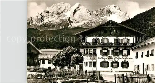 AK / Ansichtskarte Wallgau Hotel Post Wallgau