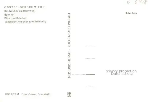 AK / Ansichtskarte Obstfelderschmiede Bahnhof Teilansichten mit Steinberg Obstfelderschmiede