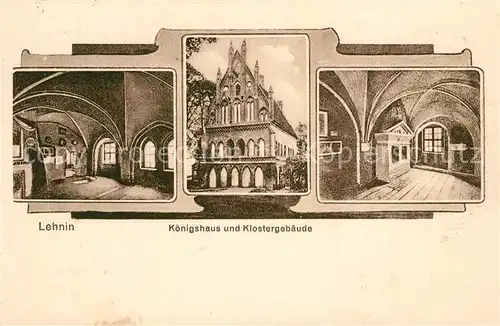 AK / Ansichtskarte Lehnin Koenigshaus und Klostergebaeude Lehnin