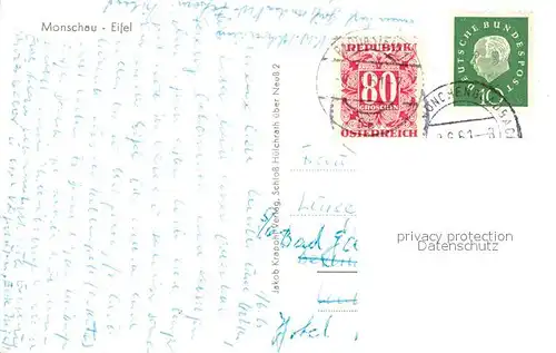 AK / Ansichtskarte Monschau Panorama Monschau