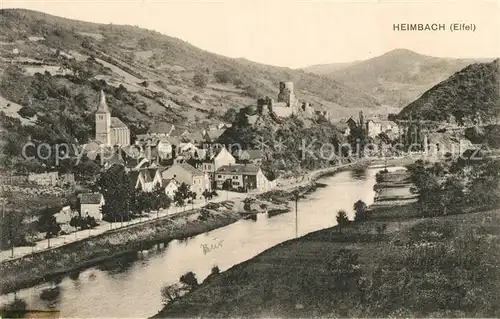 AK / Ansichtskarte Heimbach_Eifel Panorama im Tal der Rur Heimbach Eifel