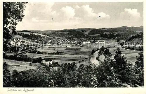 AK / Ansichtskarte Overath Landschaftspanorama Aggertal Overath