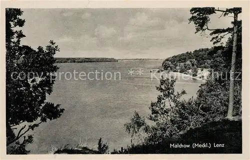 AK / Ansichtskarte Lenz_Malchow Panorama Blick auf Plauer See von Lenzer Hoeh aus Lenz Malchow